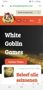 Black Friday bij bordspeluitgever White Goblin Games