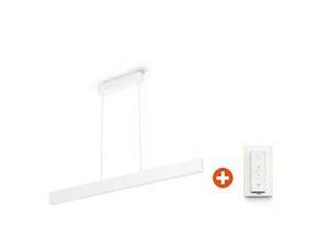 Philips Hue White & Color Ambiance Ensis hanglamp met Bluetooth inclusief dimmer in het wit
