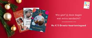 Gratis €5 Greetz tegoed voor klanten van Simpel (excl. postzegels)