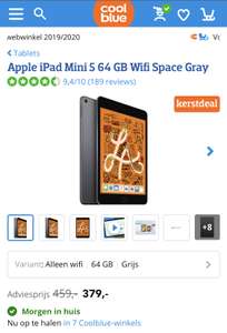 Apple iPad Mini 5 64 GB Wifi Space Gray