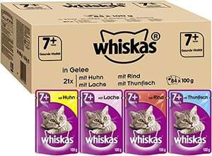 84 zakjes Whiskas 7+ €12,50 of €13,48 (zie omschrijving)