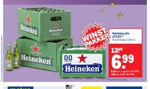Kratje Heineken voor 8,46 of 0.0 voor 7,62 @Makro