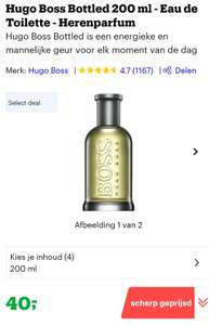 Selectdeal bol.com: Hugo Boss Bottled 200 ml - Eau de Toilette  40,-