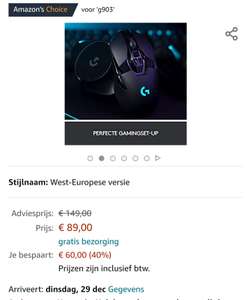 Logitech G903 Gaming muis/mouse