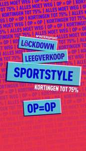 Intersport lockdown leegverkoop!