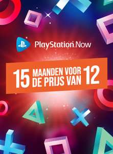 Playstation Now (niet PS+) - 15 maanden voor de prijs van 12 maanden