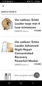 Douglas gratis Estee Lauder masker bij bestelling vanaf €40,- + pouche met 4 miniaturen bij 65,-