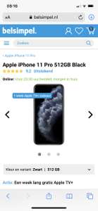 iPhone 11 Pro 512GB zwart