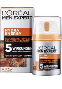 5x L’Oreal Men Expert Hydra Energy gezichtscrème voor maar €17,60 & meer!