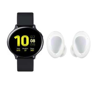 Samsung Galaxy Watch Active2, Explorer Edition, 44 mm, zwart + Samsung Galaxy Buds+, wit