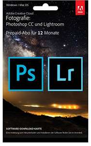 Adobe Creative Cloud Fotografie abo 1 jaar (Photoshop/Lightroom)