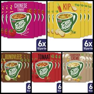 Unox cup a soup voordeelverpakking (6x10 zakjes), beschikbaar in 5 verschillende smaken