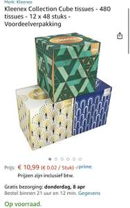 Kleenex Collection Cube tissues - 12 x 48 stuks - Voordeelverpakking