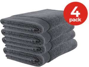 4-Pack Möve handdoeken grijs 100×150