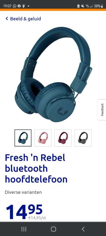 Fresh 'n Rebel bluetooth Hoofdtelefoon