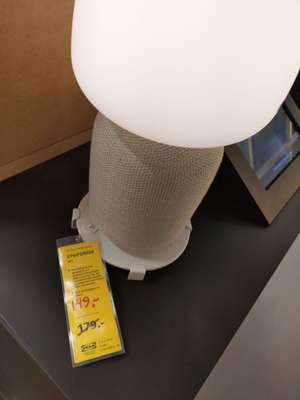 Ikea Symfonisk tafellamp speaker - zwart & wit