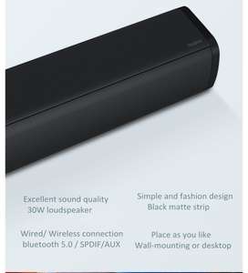Xiaomi Redmi TV Bar Speaker 30W Home Theater Smart Stereo Wireless Bluetooth Black