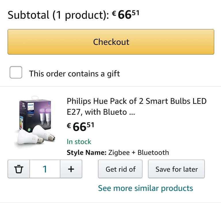 Philips Hue White and Color Ambiance Bluetooth E27 Duopack