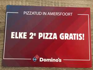 2e pizza gratis bij Domino’s (ophalen en bezorgen) in Amersfoort
