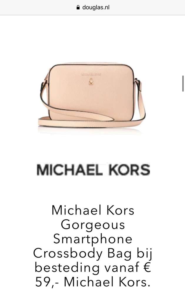 michael kors gorgeous smartphone crossbody bag douglas