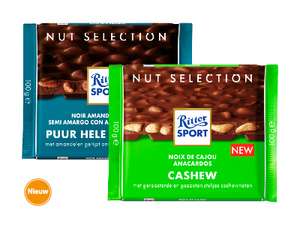 Ritter Sport puur-hele amandel of cashew