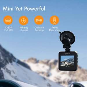 APEMAN 1080P Full HD Mini Dual dashcam 170°groothoek. Met nachtzicht, G-sensor, parkeerbewaking, lusopnamen en WDR