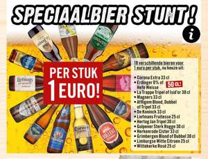 Speciaal bier €1 bij dirk III