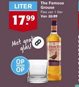 Hoogvliet The Famous Grouse 1 liter met gratis glas