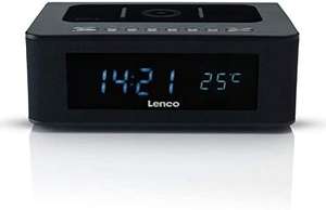 Lenco CR-580 FM Wekkerradio AUX, Bluetooth Accu laadfunctie Zwart