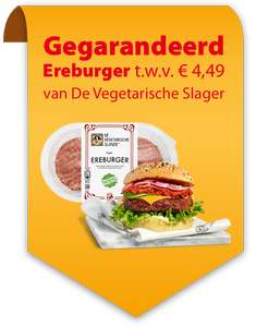 Gratis Vegetarische Slager Ereburger t.w.v. € 4,49 bij deelname eenmalige actie Postcode Loterij