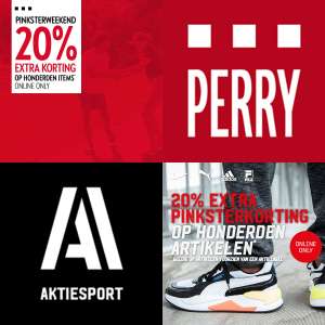 20% [extra] korting @ Perry / Aktiesport