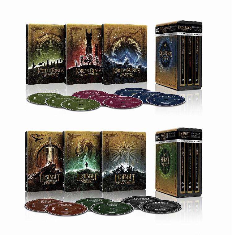 The Lord of the Rings / The Hobbit Trilogy - Limited Edition 4K Ultra HD Steelbook