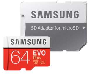 Samsung 64GB SDXC EVO Plus (2020) microSD + adapter