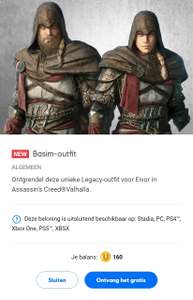 Gratis Basim-outfit voor Eivor in Assassin's Creed®Valhalla (Stadia, PC, PS4, Xbox One, PS5, XBSX)