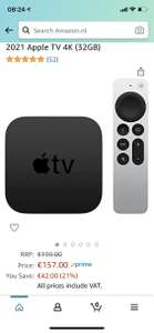 Geen prime - Foutje? -2021 Apple TV 4K (32GB)