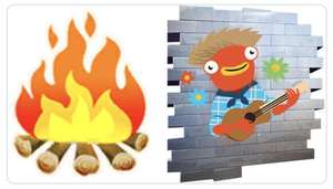 Gratis June Fish Spray & Bonfire emoji voor Fortnite @ Epic Games Store