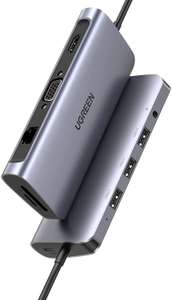 UGREEN USB C 10-in-1 hub (HDMI 4K, USB 3.0, SD, RJ45, 100W PD) voor €39,99 @ Amazon NL