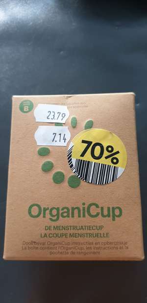 Organicup menstruatiecup 70% korting lokaal?