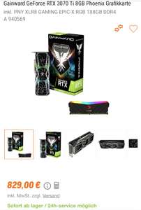 Gainward GeForce RTX 3070 Ti 8GB Phoenix grafische kaart @notebooksbilliger.de
