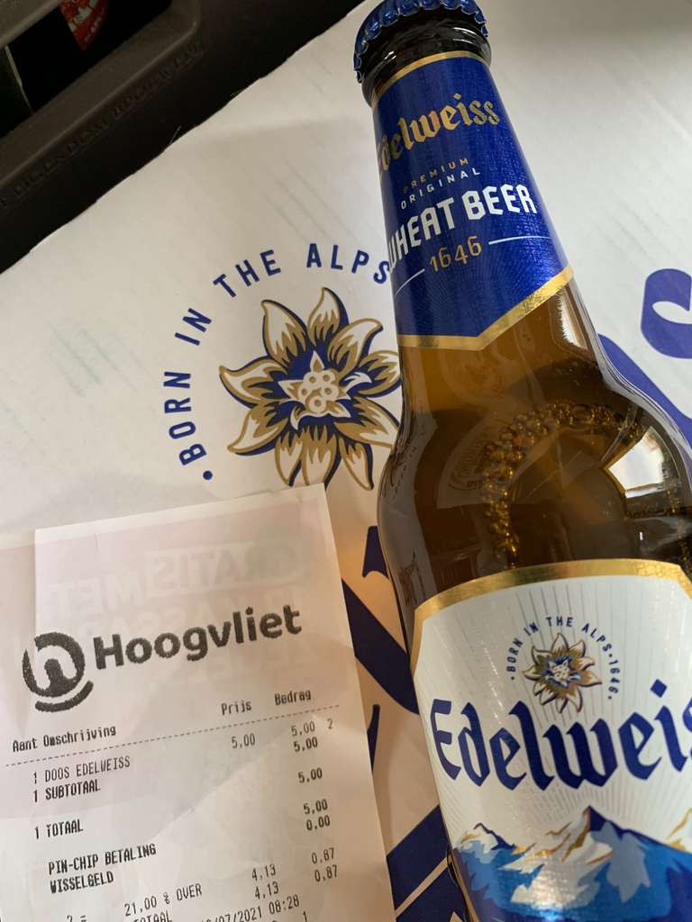 Edelweiss bier doos 24 flesjes 33 cl @Hoogvliet