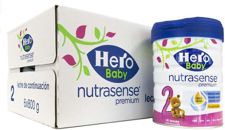 6 x Hero Baby - Nutrasense Premium 2 of 3 @ Amazon es voor 36,72 of 45, 76 geleverd