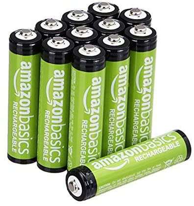 Amazon Basics batterijen (AAA, 12 stuks, heroplaadbaar, voorgeladen)