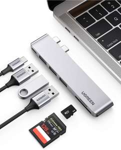 UGREEN USB C 6-in-2 Hub voor MacBook voor €16,99 @ Amazon NL