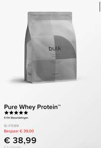 50% korting op Whey protein