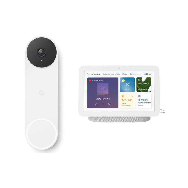 Google Nest Doorbell (batterij) en Nest Cam (2021) bundels in de aanbieding @tink