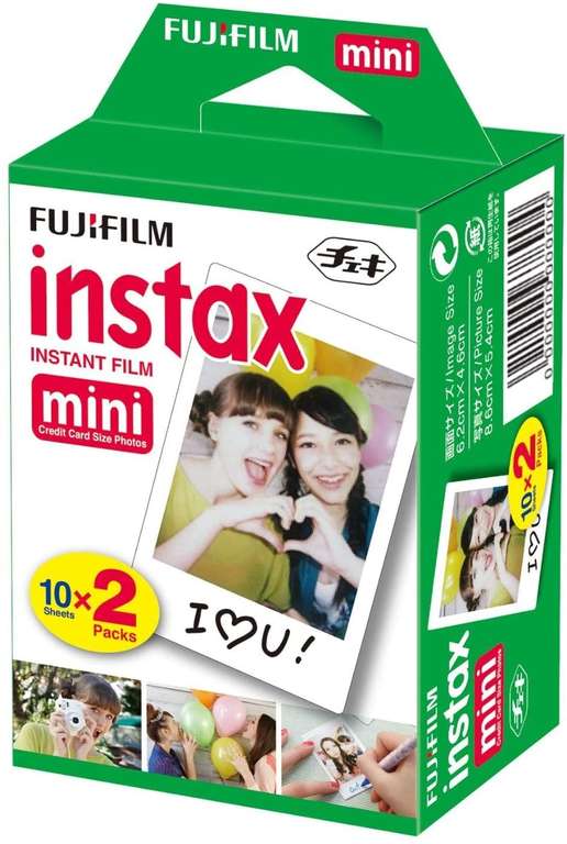 Fujifilm Instax Mini 40 foto's (2x20) met 50% korting @ Amazon.nl