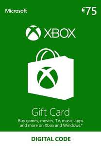 Digitale code Xbox Live Gift Card EU €75 voor €65,49 @ Eneba
