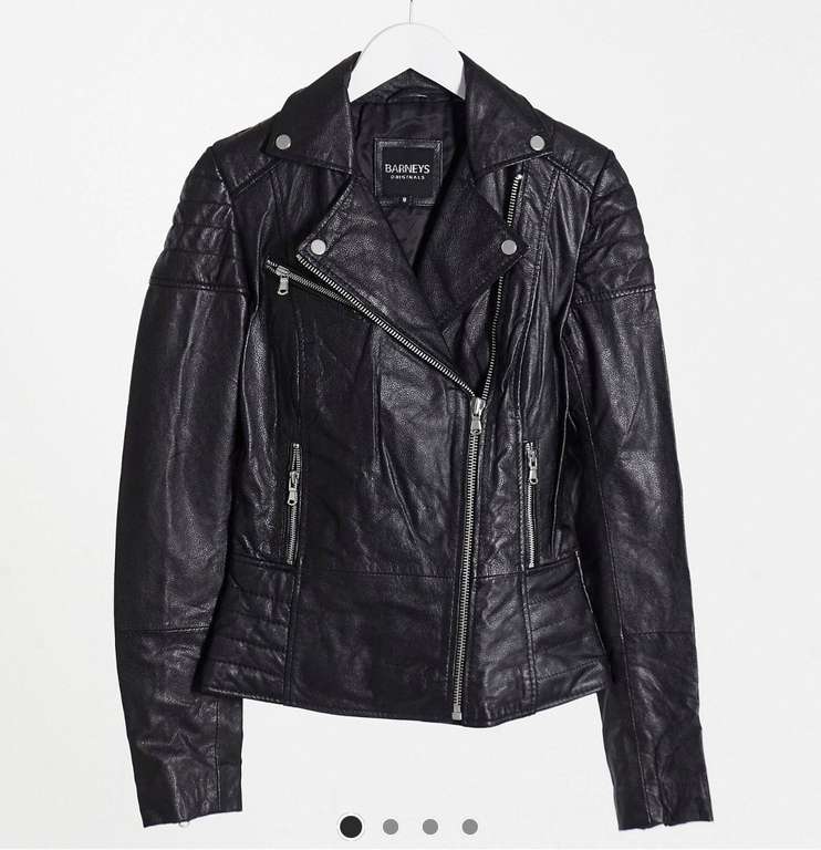ASOS barneys originals clara leather jacket tall
