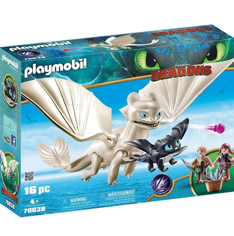 Playmobil DreamWorks Dragons 70038 dagschaduw en babyvlieger met kinderen