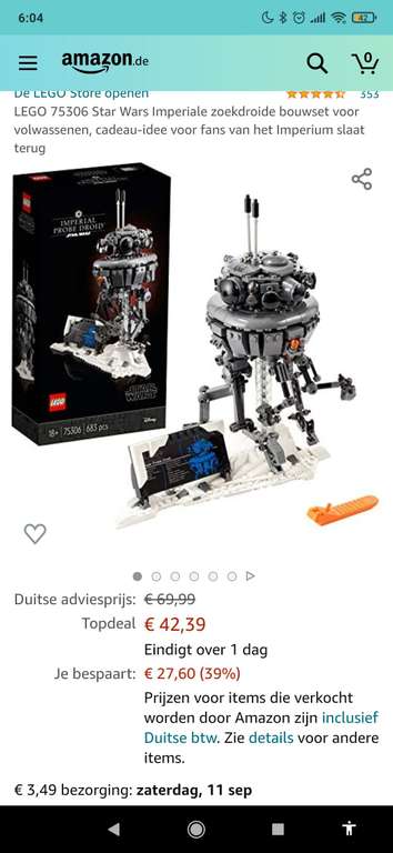 LEGO Imperial Probe Droid (75306)